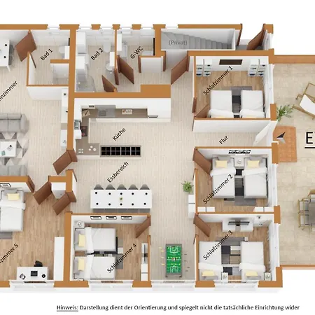 Bestime - 5 Schlafzimmer, Wohnzimmer, Kueche, Waschtrockner, Terrasse, Smart-tvs, Netflix, Tischfussball *