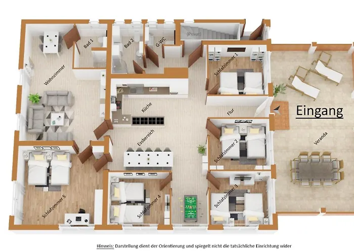 Glaner By Bestime - 5br Terrasse 2 Parkplaetze 10 Betten Waschtrockner Tischfussball *